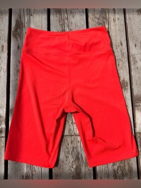 H&M Bright Red High-Rise Bike Shorts